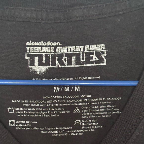 MAD Engine Black TMNT Graphic Tee - Picture 3 of 4